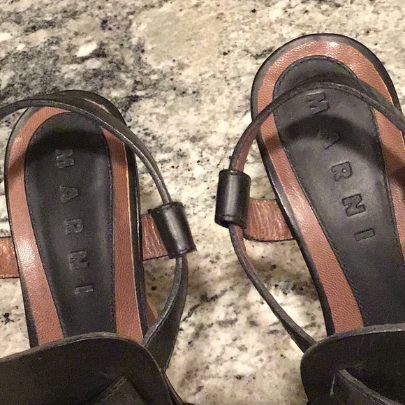 Marni Leather Platform Heels - Picture 4 of 8